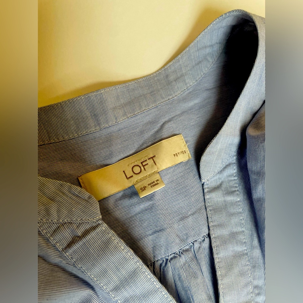 LOFT Ruffle Button Blouse - Picture 2 of 2